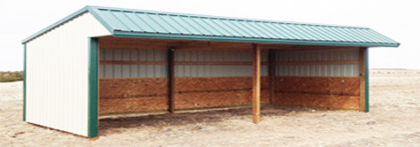 Custom Loafing Shed Three Sider All Specialty Buildings Inc